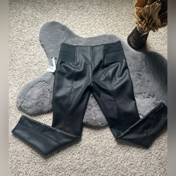 Black Faux Leather Pants - Picture 2 of 5